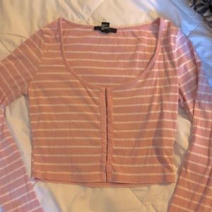 Forever 21 long sleeve crop top